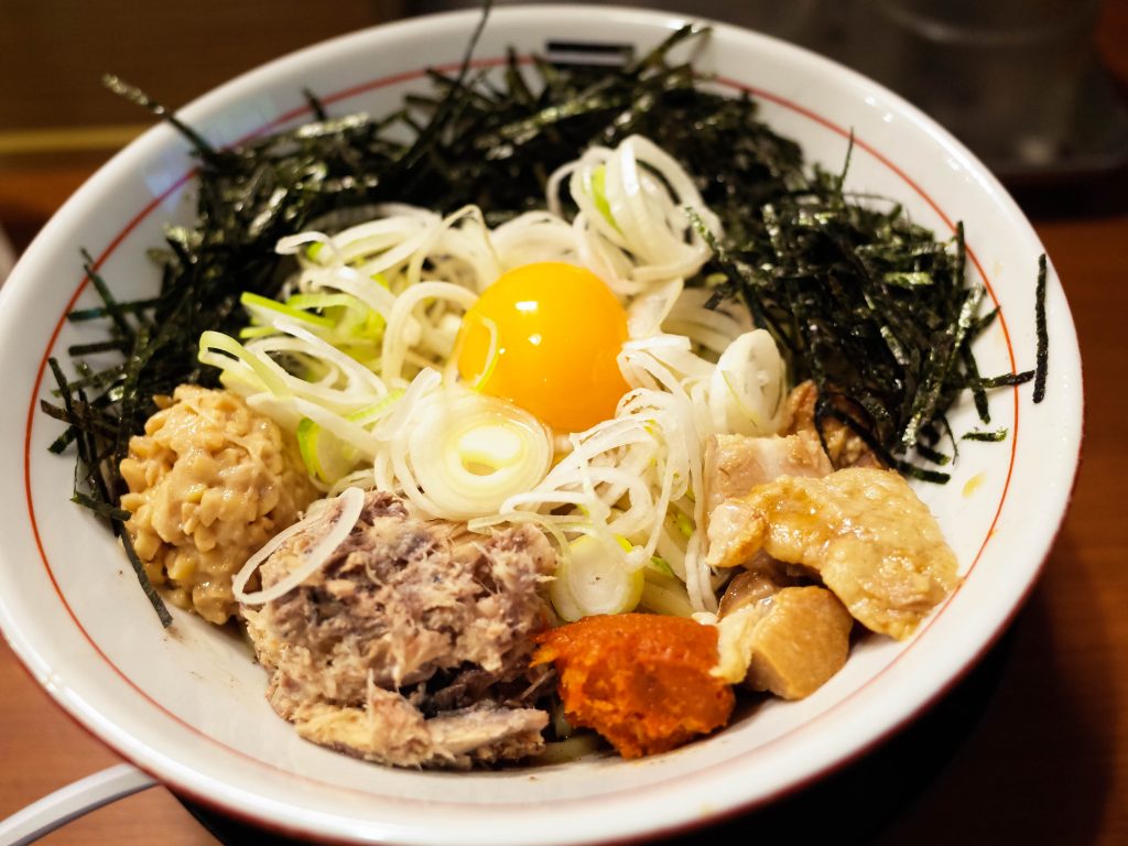烈火 ひっぱり混ぜそば 庄内 大阪 ラーメン