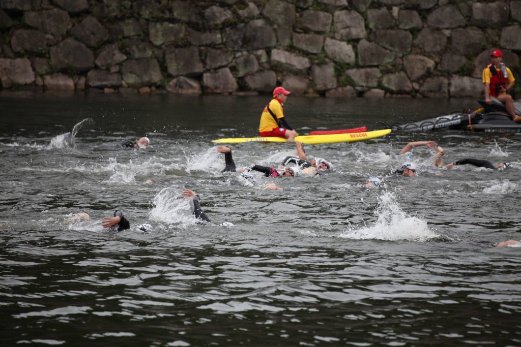 大阪城　大阪城トライアスロン　お濠　水質浄化　